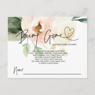 Carte D'accompagnement Blush Floral Girl Baby shower de jeu en ligne