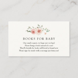 Carte D'accompagnement Blush Pink Florals et Greenery Demande de réservat
