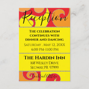 Carte D'accompagnement BM Bat mitzvah Bar Mitzvah Swirls Design