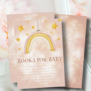Carte D'accompagnement Boho arc-en-ciel magique or étoiles poussière Livr