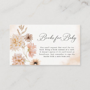 Carte D'accompagnement Boho Botanical Genre Neutral Livres pour bébé