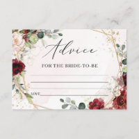 Boho burgundy avice d'or floral pour la mariée