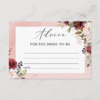 Boho Burgundy Floral Conseils pour les futurs mari