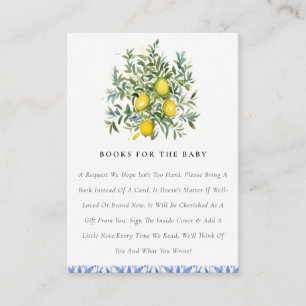 Carte D'accompagnement Boho Chic Lemon Tree Livres Pour Le Baby shower