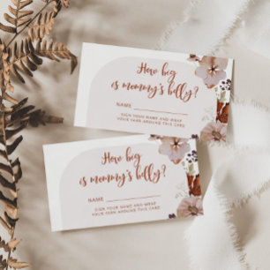 Carte D'accompagnement Boho chute citrouille à quel point le ventre de ma