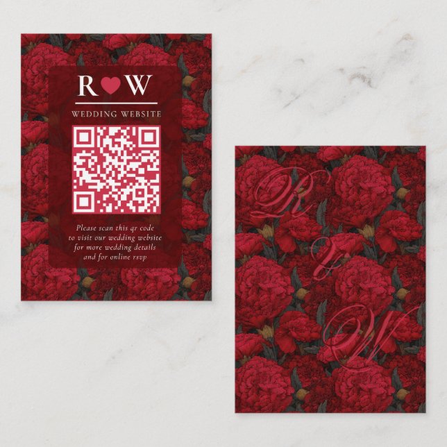 Carte D'accompagnement Boho Custom Carnation Fantasy Beach Wedding (Devant / Derrière)