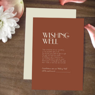 Carte D'accompagnement Boho Deco d'automne Mariage rouille bien vouloir