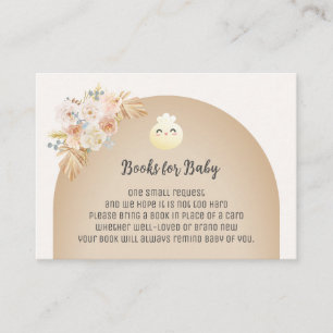 Carte D'accompagnement Boho Dumpling Books for Baby Request Card