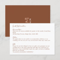 Boho Earthy Botanical Elegant Ivory Invité Enclosu