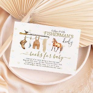 Carte D'accompagnement Boho Fishing Derby Baby showers Livres pour bébé