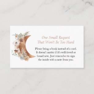 Carte D'accompagnement Boho Genre Neutre Baby shower Demande de carnet