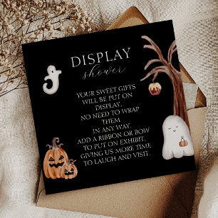 Carte D'accompagnement Boho Halloween Baby shower Affichage douche