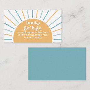 Carte D'accompagnement Boho Here Comprend le fils Baby showers Livres pou