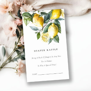 Carte D'accompagnement Boho Jaune Citron Jardin Baby shower de la chair R