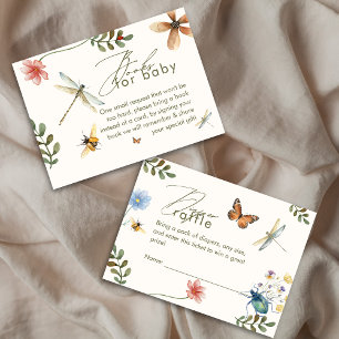Carte D'accompagnement Boho Love Bug Insectes baby shower libellule