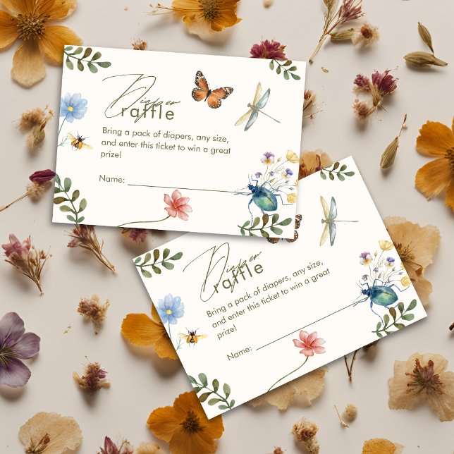 Carte D'accompagnement Boho Love Bug Insectes baby shower libellule (Créateur téléchargé)