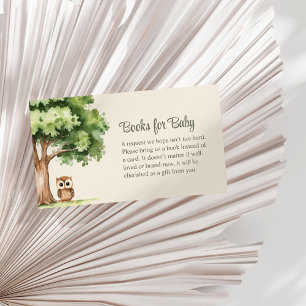 Carte D'accompagnement Boho mignonne Woodland Animaux Livres pour bébé