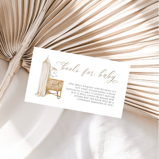 Carte D'accompagnement Boho Neutral Bébé Brunch Livres Pour Bébé (Créateur téléchargé)