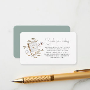 Carte D'accompagnement Boho Neutral Bébé Brunch Livres Pour Boîtier Bébé