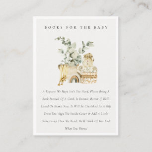 Carte D'accompagnement Boho Pépinière Jaune Livres De Feuillage Pour Baby