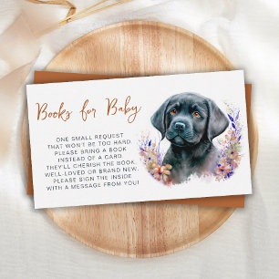 Carte D'accompagnement Boho Puppy Chien Terracotta Baby shower Demande de