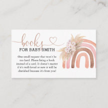 Boho Rainbow Baby showers Livres pour bébé