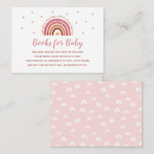Carte D'accompagnement Boho Rainbow Livres Pour Baby Card