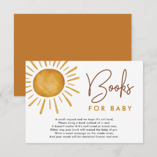 Carte D'accompagnement Boho Ray of Sunshine Livres pour bébé