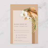 Boho séché Palm rouille Floral Arch Wedding RSVP