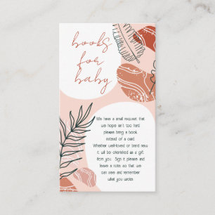 Carte D'accompagnement Boho Southwest Desert Baby showers Livres pour béb