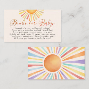 Carte D'accompagnement Boho Sun 'Little Ray of Sunshine' Livres pour bébé