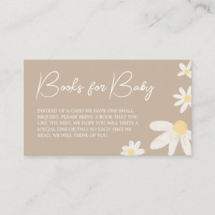 Carte D'accompagnement Boho Super Daisy Baby shower Livres pour bébé
