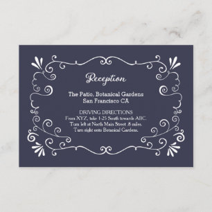 Carte D'accompagnement Boho Swirls (Couleur modifiable) Mariage Insertion