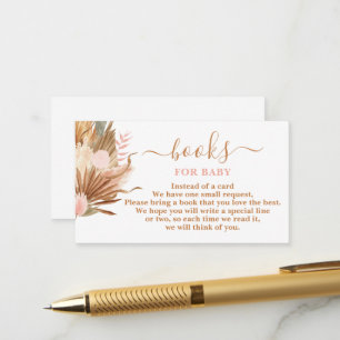 Carte D'accompagnement Boho Terracotta Livres pour Baby Card