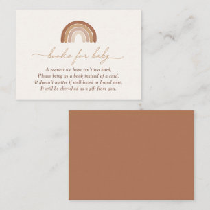 Carte D'accompagnement Boho Terracotta Rainbow Books for Baby