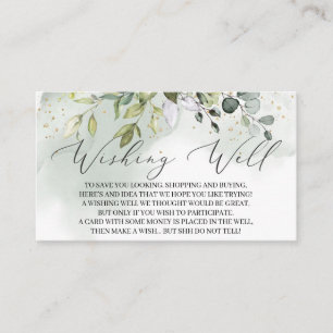 Carte D'accompagnement Boho verdure feuillage feuille mariage désirant bi