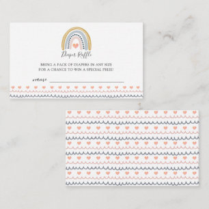 Carte D'accompagnement Boho Watercolor Rainbow Hearts Livres Pour Bébé