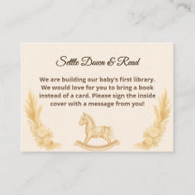 Boho Western Rocking Horse Livres Pour Baby Card