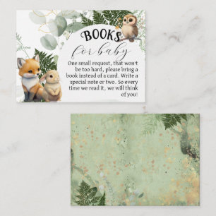Carte D'accompagnement Bois animal Green Forest Book pour bébé