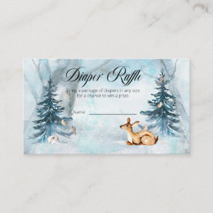 Carte D'accompagnement Bois Animaux Baby shower de couches Refle Enc