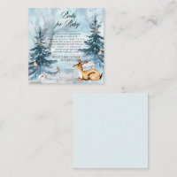 Bois Animaux Baby shower d'hiver Demande de réserv