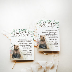 Carte D'accompagnement Bois animaux forêt verdure livre de douche