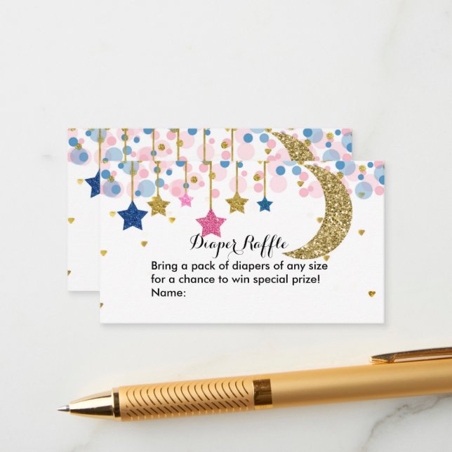 Carte D'accompagnement Boîtier à roulettes bleu lune rose (Devant/Arrière en situation)