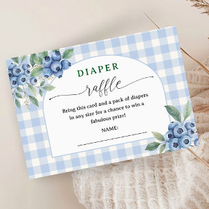 Carte D'accompagnement Boîtier à roulettes de Baby shower de bleuets