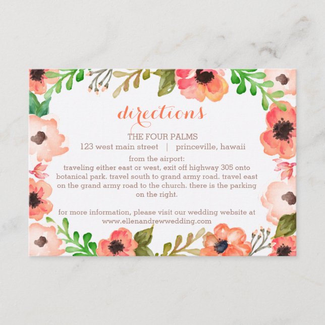 Carte D'accompagnement Boîtier/carte de direction du Mariage de la canopé (Devant)