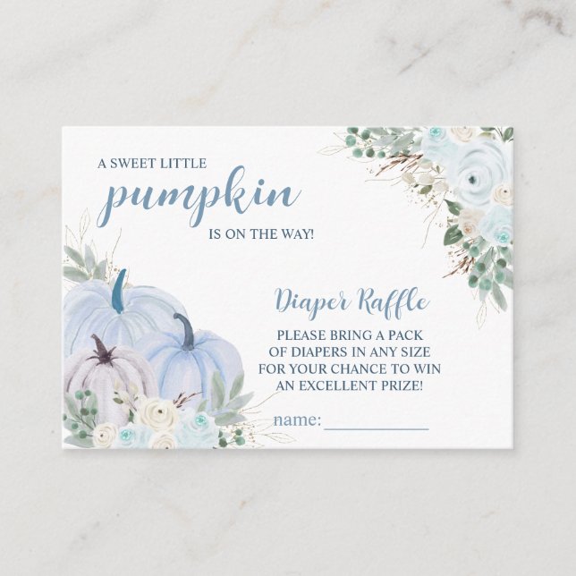 Carte D'accompagnement Boîtier de Baby shower d'automne doux petit Citrou (Devant)