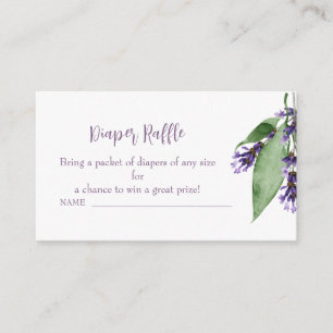 Carte D'accompagnement Boîtier de broche de Baby shower de lavande