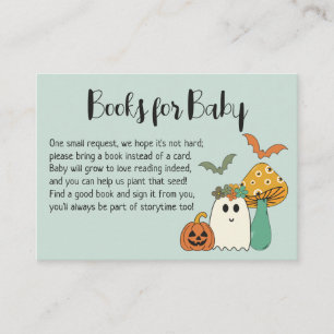 Carte D'accompagnement Boîtier de demande de Baby shower d'Halloween Retr