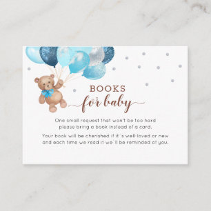 Carte D'accompagnement Boîtier de demande de Baby shower du carnet d'ours