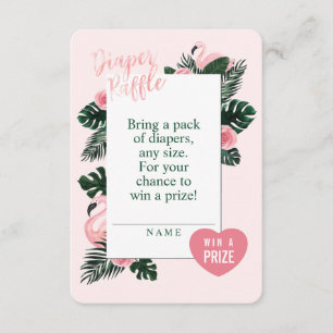 Carte D'accompagnement Boîtier de Flamant rose rose tropical